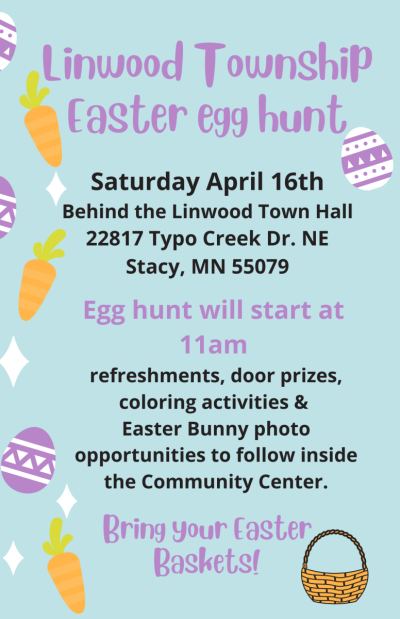 April 16 11am, easter egg hunt