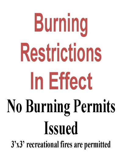Burn restrictions