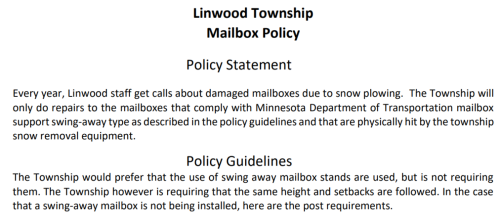 Mailbox Policy