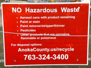 No hazardous waste accepted at Linwood
